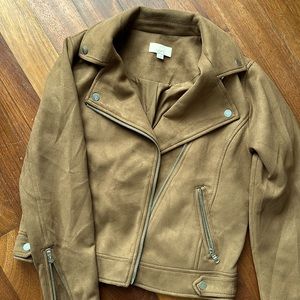 Loft Faux Suede Moto Jacket